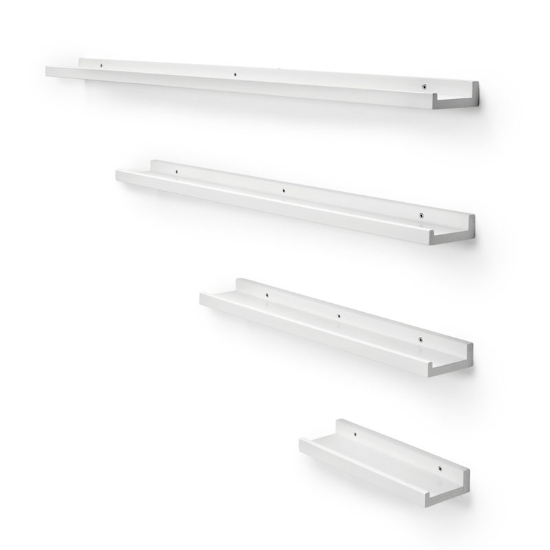 ZITTI tavelhylla 60 cm vitlack